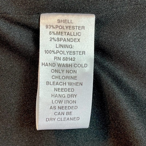 LONDON TIMES ~ Purple and Black Chevron Striped Knit Dress ~ Size 18W - Picture 4 of 4